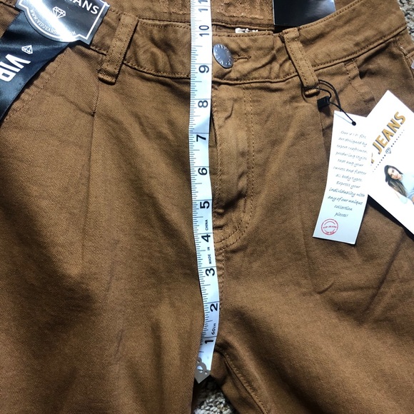 SOLD⭐️NWT⭐️ Brown Jeans ⭐️High Waist - Picture 3 of 4